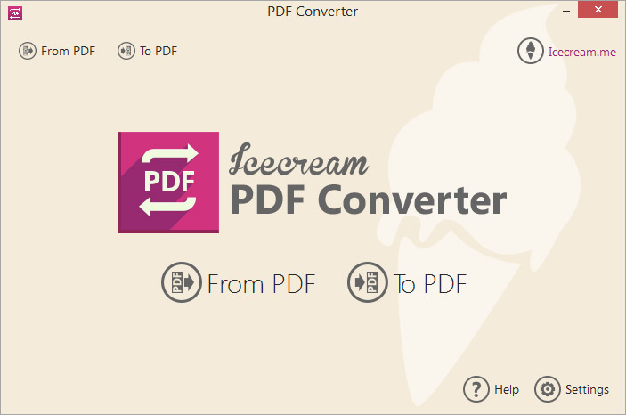 Converter to and from PDF with GUI.