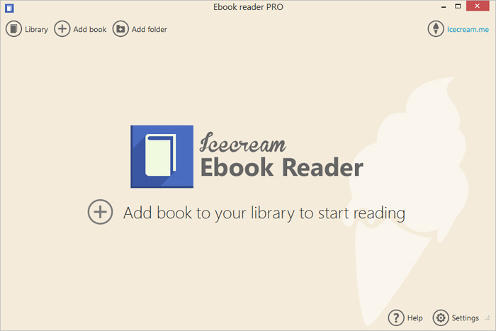 Desktop program for creating ebook library.