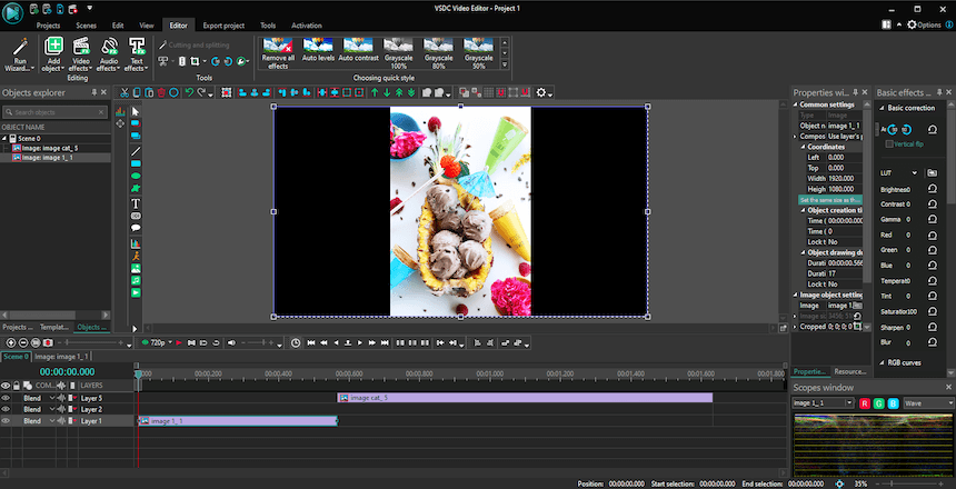 VSDC Free Video Editor Chroma key Video editing software, Film