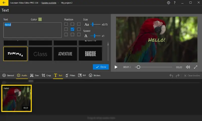 Add text to video using Icecream Video Editor Add text to video using Icecream Video Editor