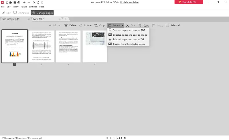 Outils supplémentaires d'Icecream PDF Editor - éditeur PDF gratuit pour Windows