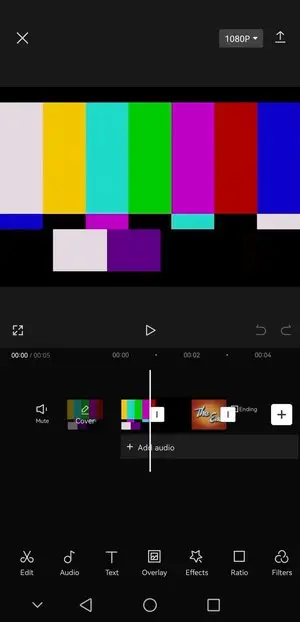 Łączenie filmów w CapCut dla Androida