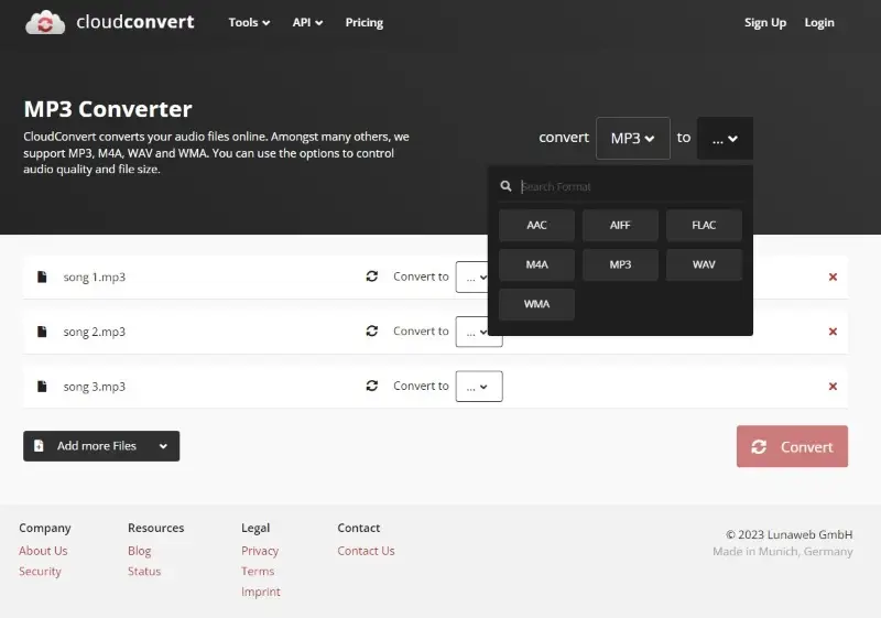 Online MP3 converter by CloudConvert Online MP3 converter by CloudConvert