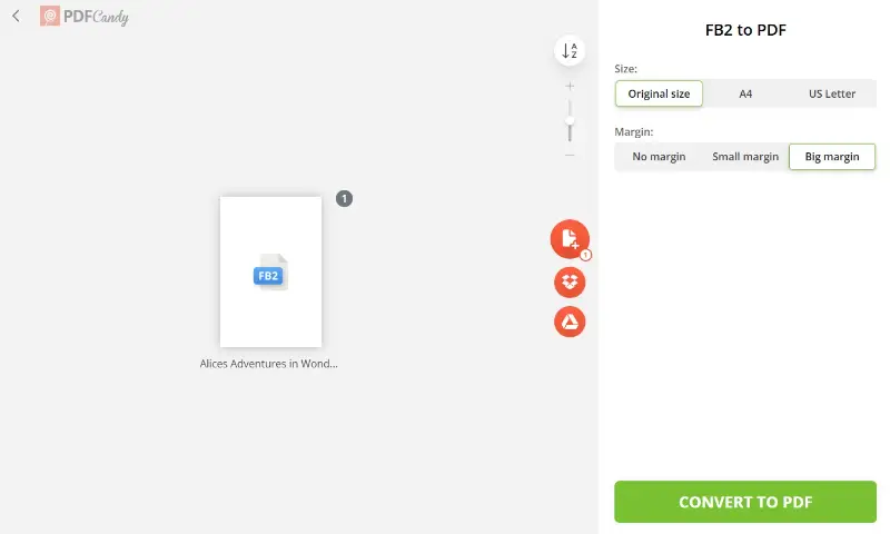 PDF Candy - free online FB2 to PDF converter PDF Candy - free online FB2 to PDF converter
