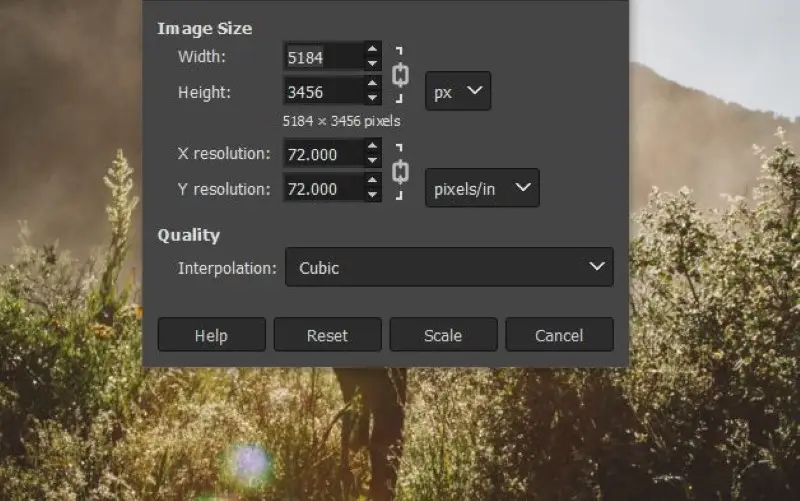 How to change image resolution in GIMP How to change image resolution in GIMP
