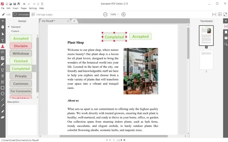 Edit a PDF using Icecream PDF Editor Edit a PDF using Icecream PDF Editor