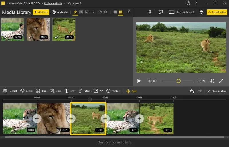 How to split video in Icecream Video Editor