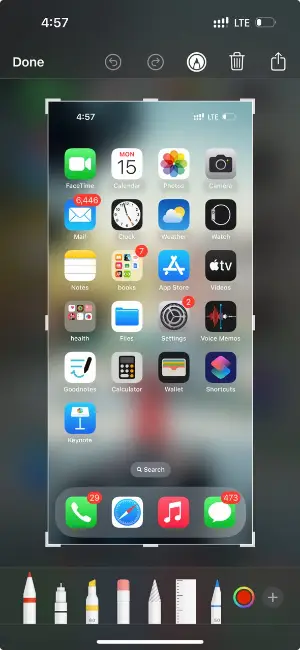 Edit screenshots on iPhone using Markup Edit screenshots on iPhone using Markup