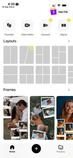 Create photo collages with Layout from Instagram