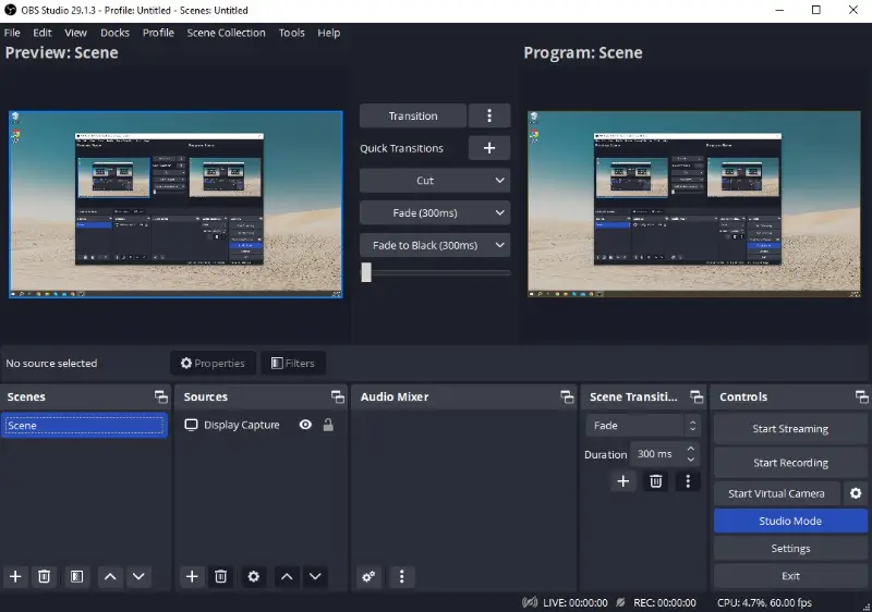 OBS Studio - open source video recording and streaming software