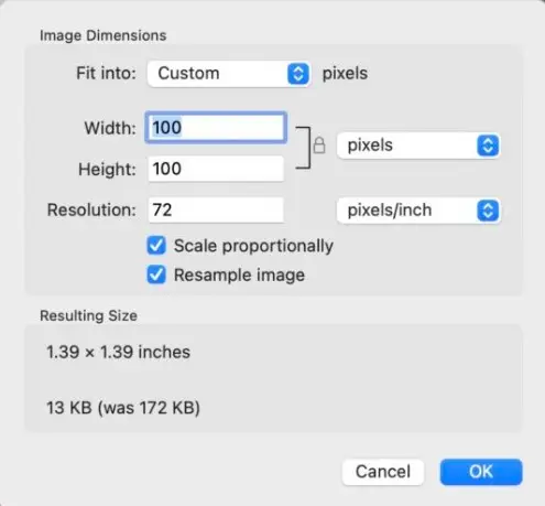 Resize image screenshots on iOS