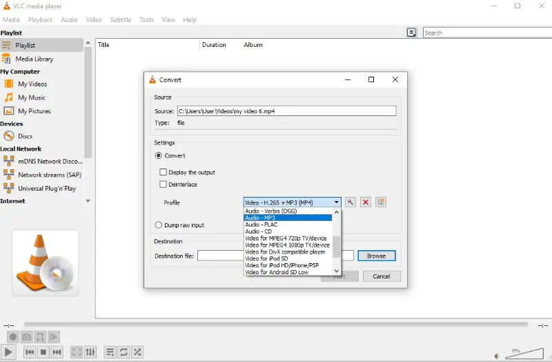 Free YouTube to MP3 Converter - VLC Media Player