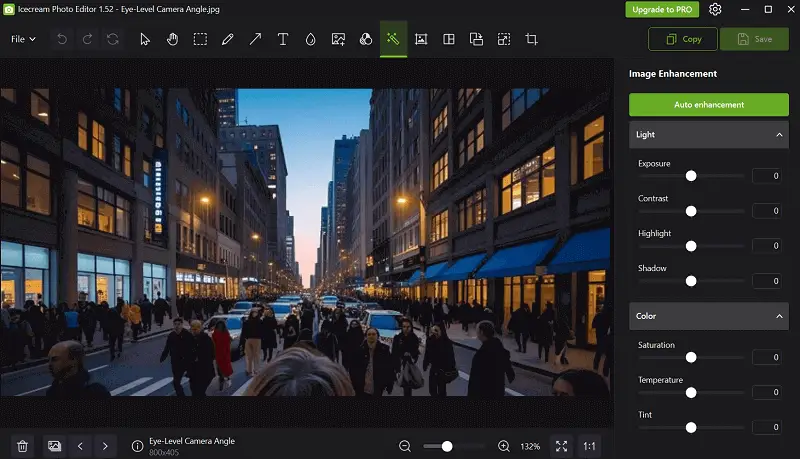 Exposure in real estate photo editor