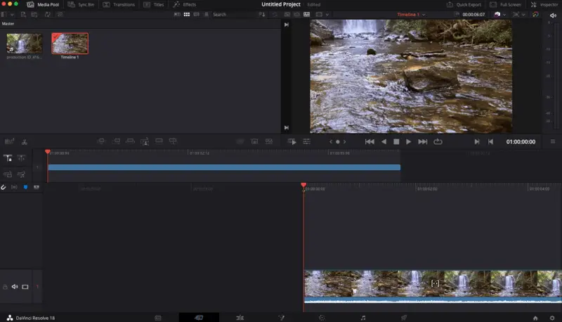 DaVinci Resolve - éditeur vidéo gratuit sans filigrane