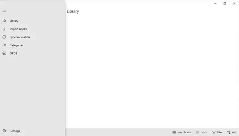 Библиотека приложения для чтения электронных книг Fiction Book Reader
