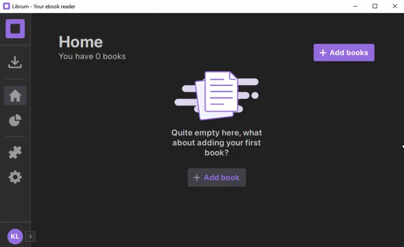 Library of Librum Ebook Reader