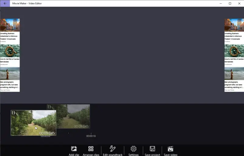 Zmień kolejność filmów w programie Windows Movie Maker
