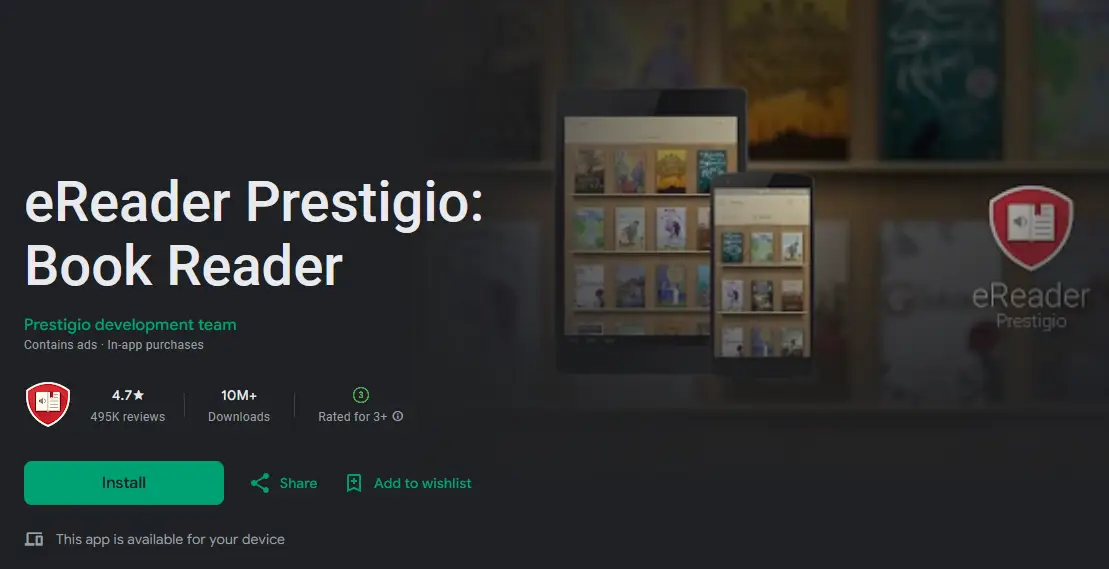 eReader Prestigio website eReader Prestigio website