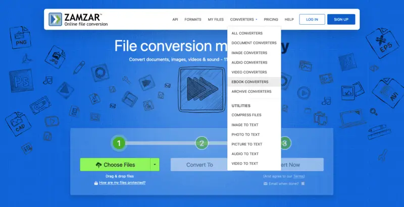 Zamzar eBook converter