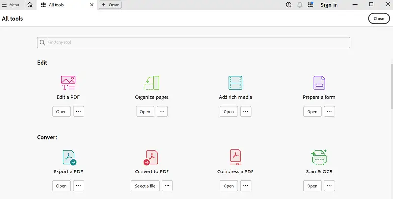 Acrobat Pro DC Desktop PDF Converter