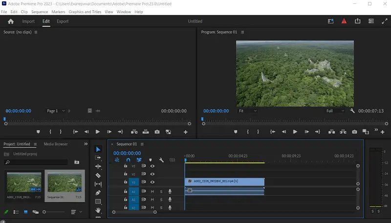 Adobe Premiere Pro video editing software