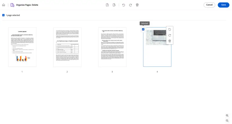 Delete PDF pages online with Adobe Acrobat Delete PDF pages online with Adobe Acrobat