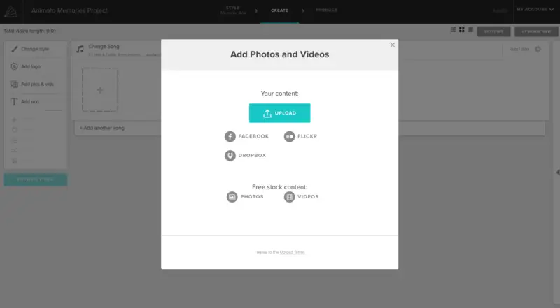 Add photos and videos