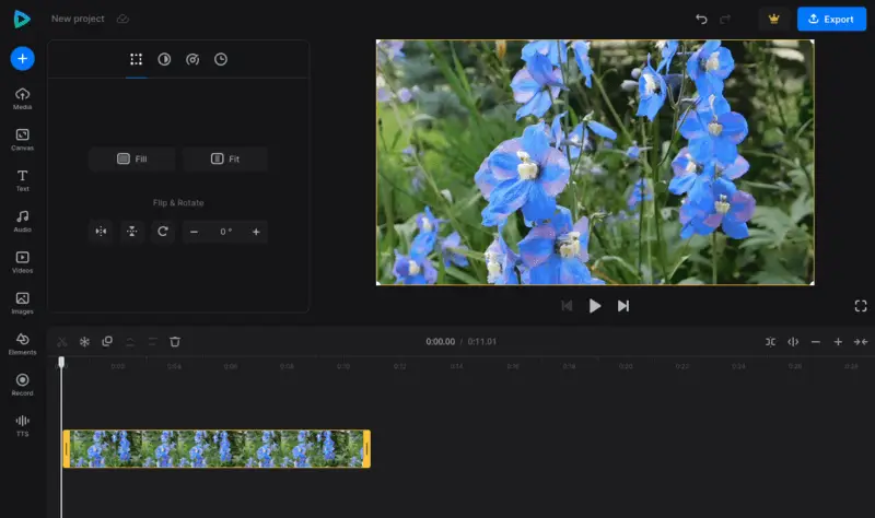 Edit WebM video online on Clideo website