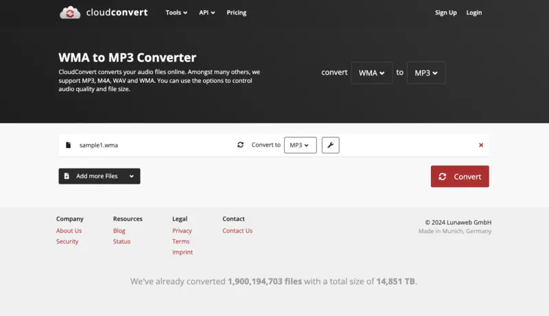 方法 CloudConvert