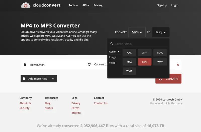 Convert any video to audio with CloudConvert Convert any video to audio with CloudConvert