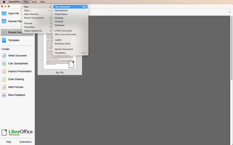 LibreOffice - PDF maker for Mac