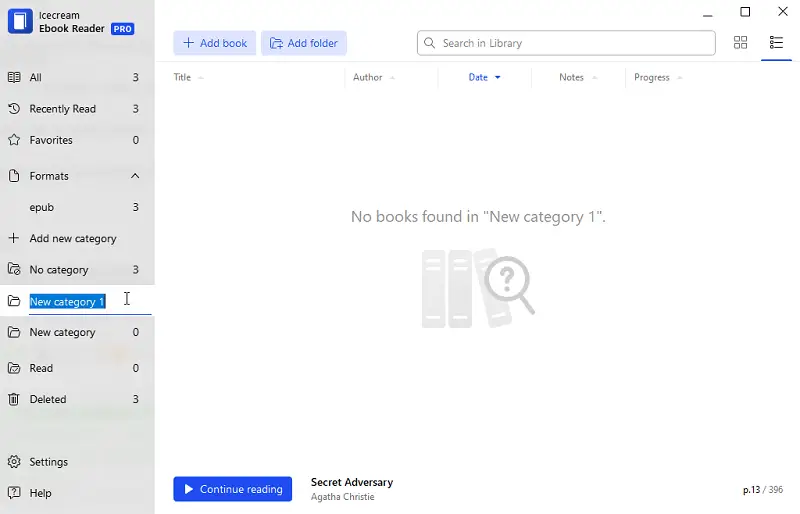 Making library categories