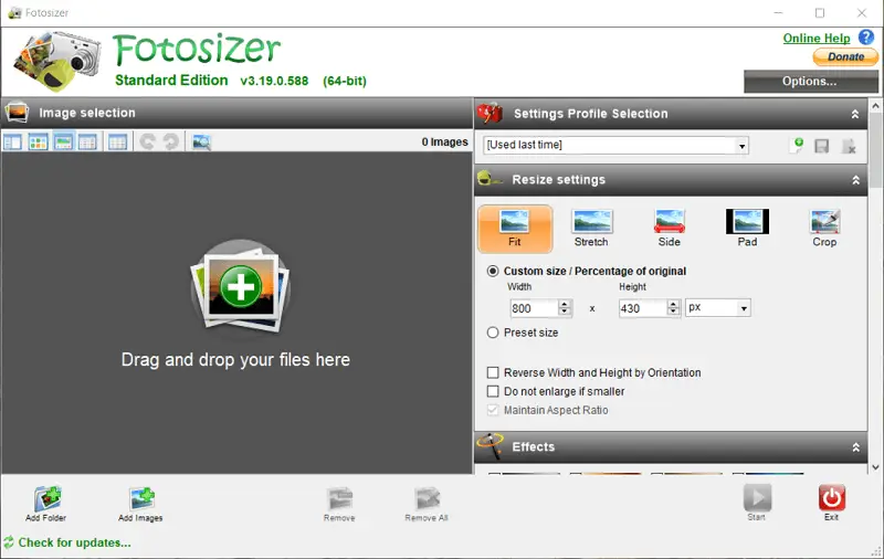 Resize multiple images with Fotosizer Resize multiple images with Fotosizer