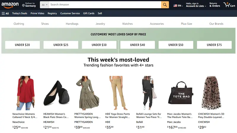 Change image size for Amazon