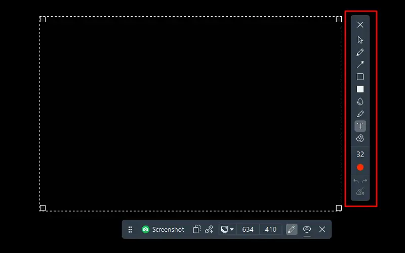 Screenshot annotation tools in Icecream Screen Recorder