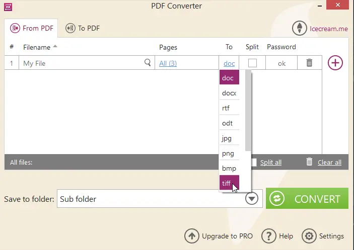 Icecream PDF Converter 4