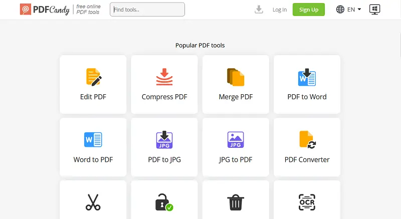PDF Candy Online PDF Converter