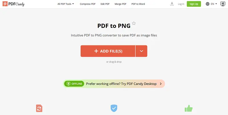 Сайт конвертера PDF в PNG