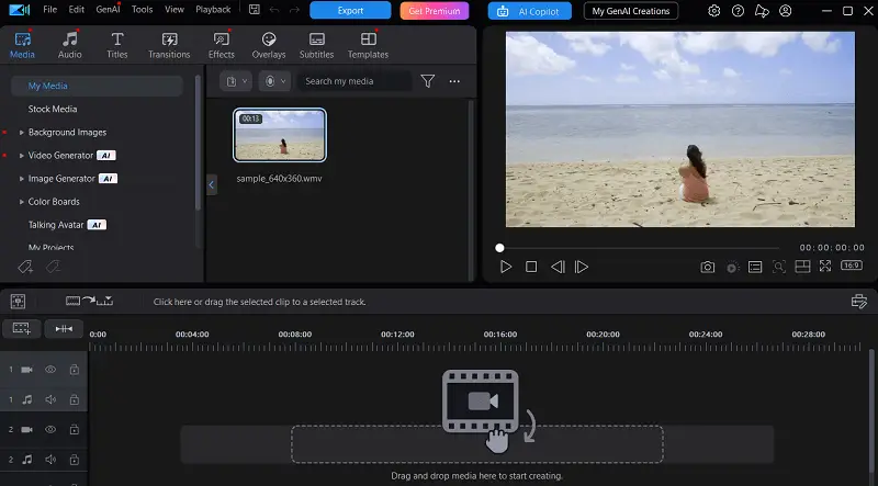 Editing program UI