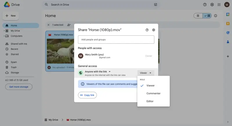 Set video sharing restrictions Set video sharing restrictions