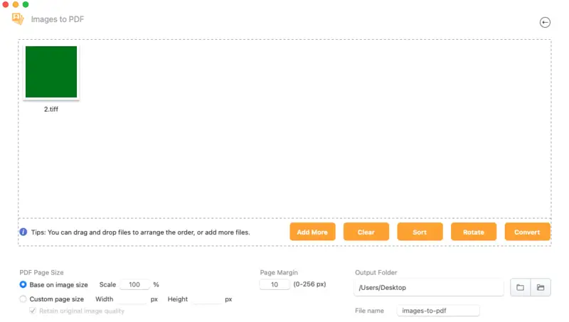 Clever PDF - TIFF image to PDF converter for macOS